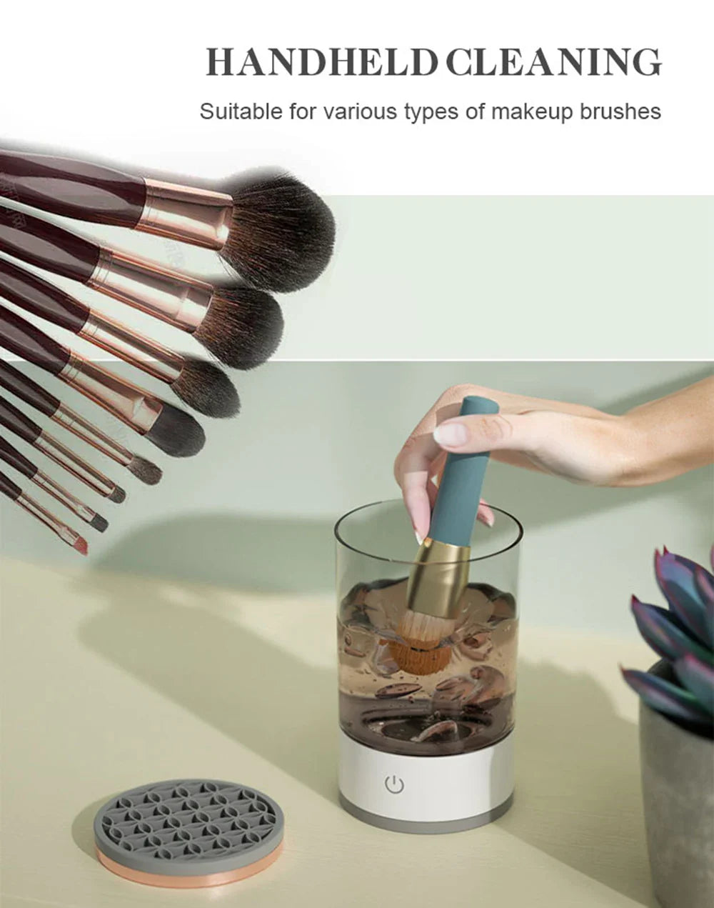Revolutionary Electric Makeup Brush Cleaner & Dryer - Effortless Cleaning in Minutes!