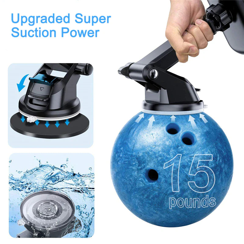 Revolutionary 360° Universal Car Phone Mount - Secure Windshield Holder for Your Mobile Device and GPS