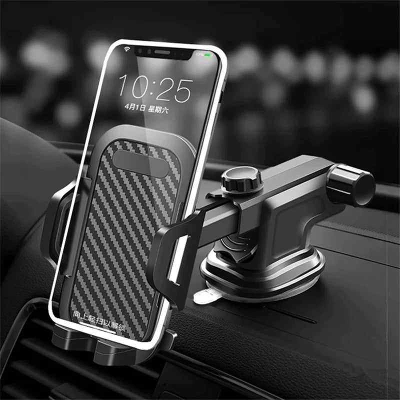 Revolutionary 360° Universal Car Phone Mount - Secure Windshield Holder for Your Mobile Device and GPS