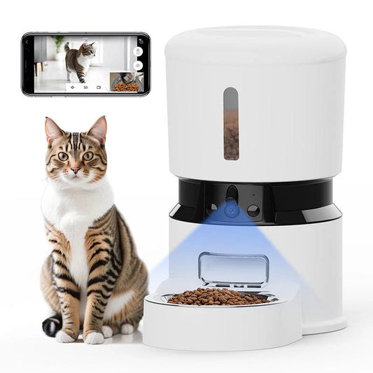 Revolutionize Your Pet Care with the HEYBO Smart Automatic Feeder & Camera - Control Feeding Anytime, Anywhere!