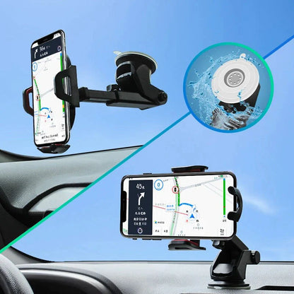 Revolutionary 360° Universal Car Phone Mount - Secure Windshield Holder for Your Mobile Device and GPS