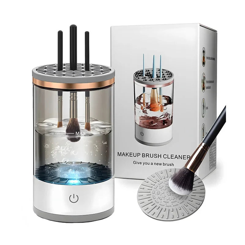 Revolutionary Electric Makeup Brush Cleaner & Dryer - Effortless Cleaning in Minutes!