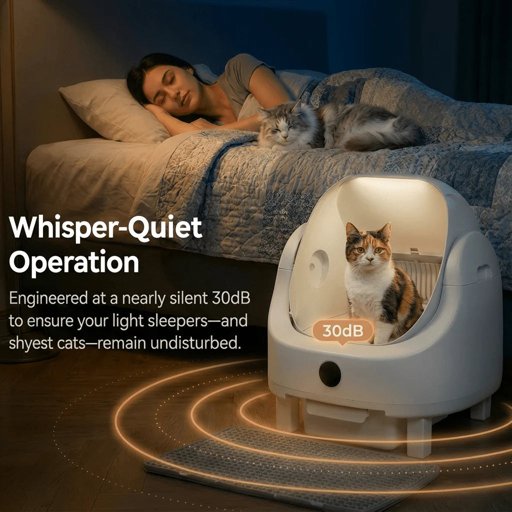HEYBO Top Open Smart Cat Litter Box | App-Controlled & Large Capacity
