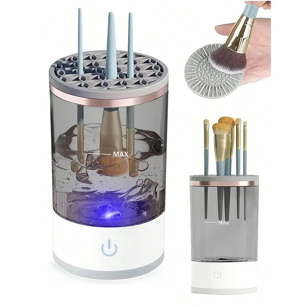 Revolutionary Electric Makeup Brush Cleaner & Dryer - Effortless Cleaning in Minutes!