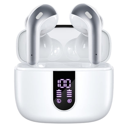TAGRY Bluetooth Headphones Wireless Earbuds 60H Playback LED Power Display