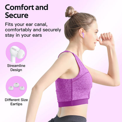 TAGRY Bluetooth Headphones Wireless Earbuds 60H Playback LED Power Display