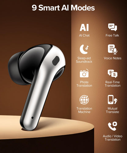 TAGRY Bluetooth Headphones Wireless Earbuds 60H Playback LED Power Display