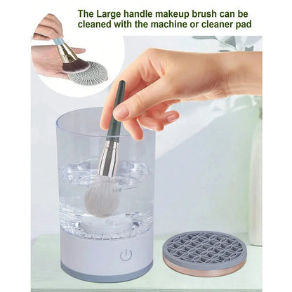 Revolutionary Electric Makeup Brush Cleaner & Dryer - Effortless Cleaning in Minutes!