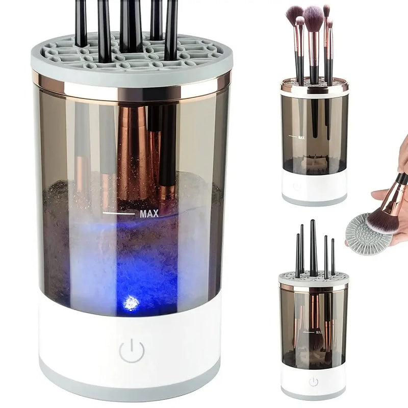 Revolutionary Electric Makeup Brush Cleaner & Dryer - Effortless Cleaning in Minutes!