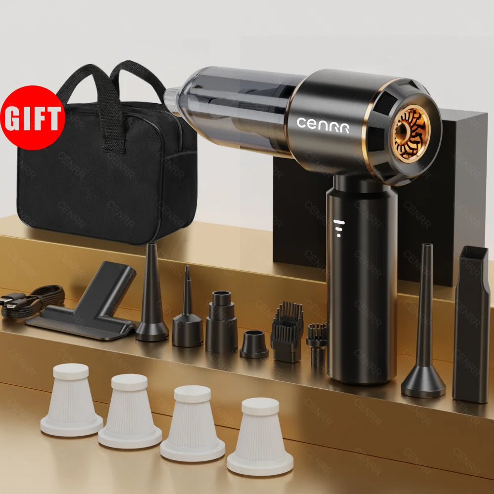 Powerful Cordless Mini Car Vacuum Cleaner - Your Ultimate Handheld Portable Cleaning Solution