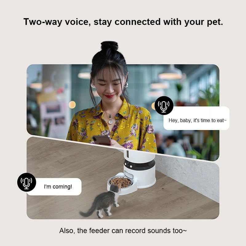 Revolutionize Your Pet Care with the HEYBO Smart Automatic Feeder & Camera - Control Feeding Anytime, Anywhere!
