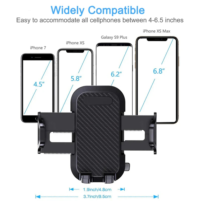 Revolutionary 360° Universal Car Phone Mount - Secure Windshield Holder for Your Mobile Device and GPS